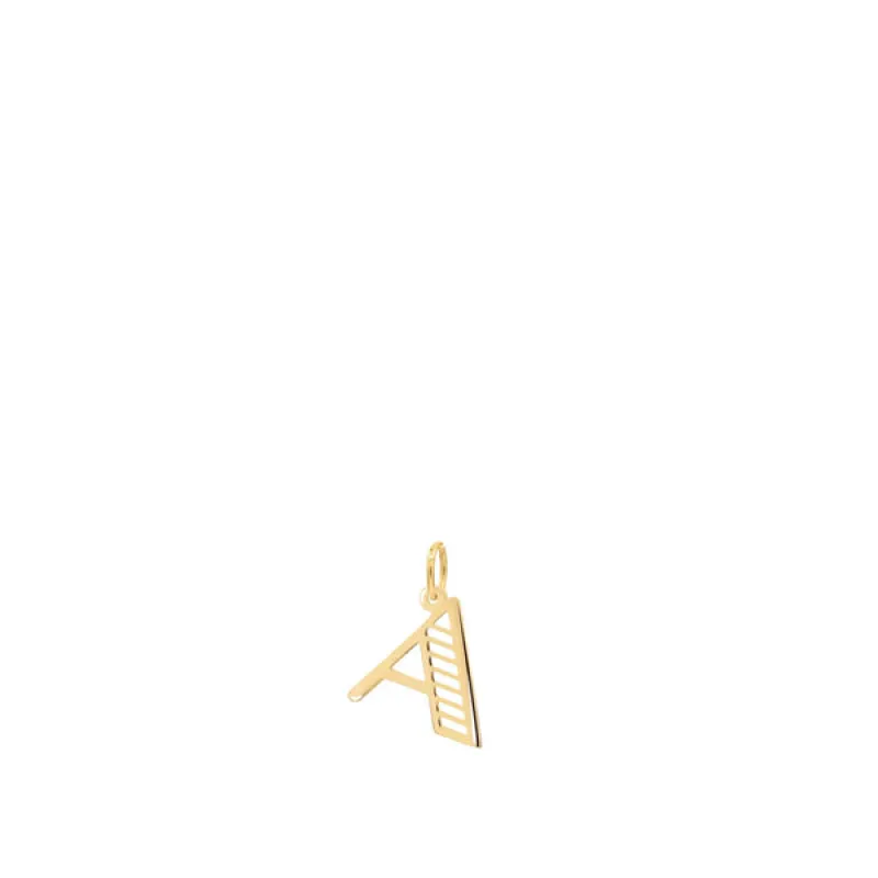 Essex Letter A Pendant in 14k Gold sold by Haverhill