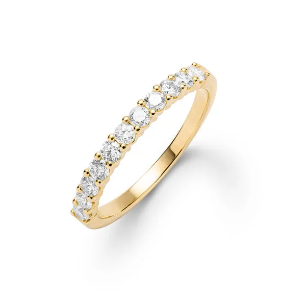 Personalized Rosecliff Birthstone Stackable Ring in 14k Gold sold by Haverhill