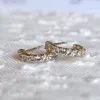 Personalized Rosecliff Birthstone Earrings in 14k Gold sold by Haverhill