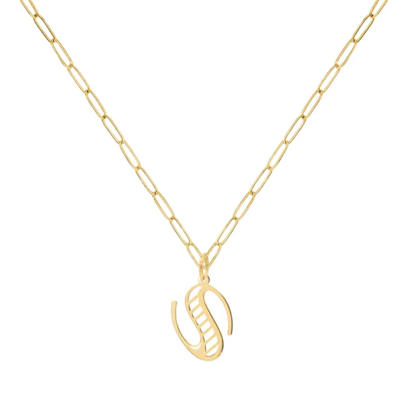 Personalized Essex Letter Pendant in 14k Gold sold by Haverhill