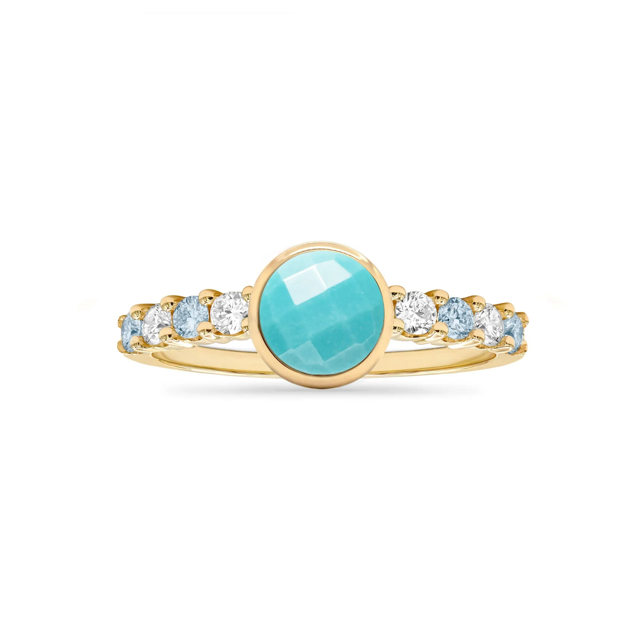 Rosecliff Grand Turquoise Ring in 14k Gold (December) sold by Haverhill product image thumbnail 4