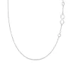 Personalized Classic Infinity & 2 Birthstone Necklace in 14k Gold sold by Haverhill