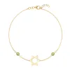 Personalized Classic Star of David & 2 Birthstone Bracelet in 14k Gold sold by Haverhill