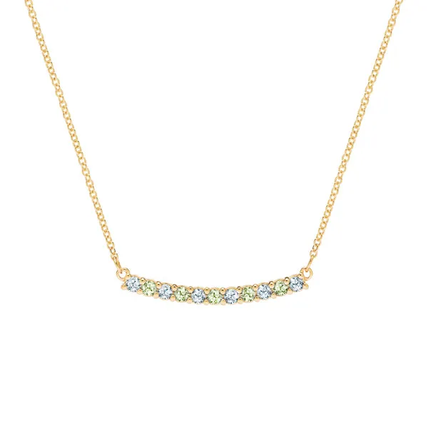 Personalized Rosecliff Bar Necklace in 14k Gold sold by Haverhill