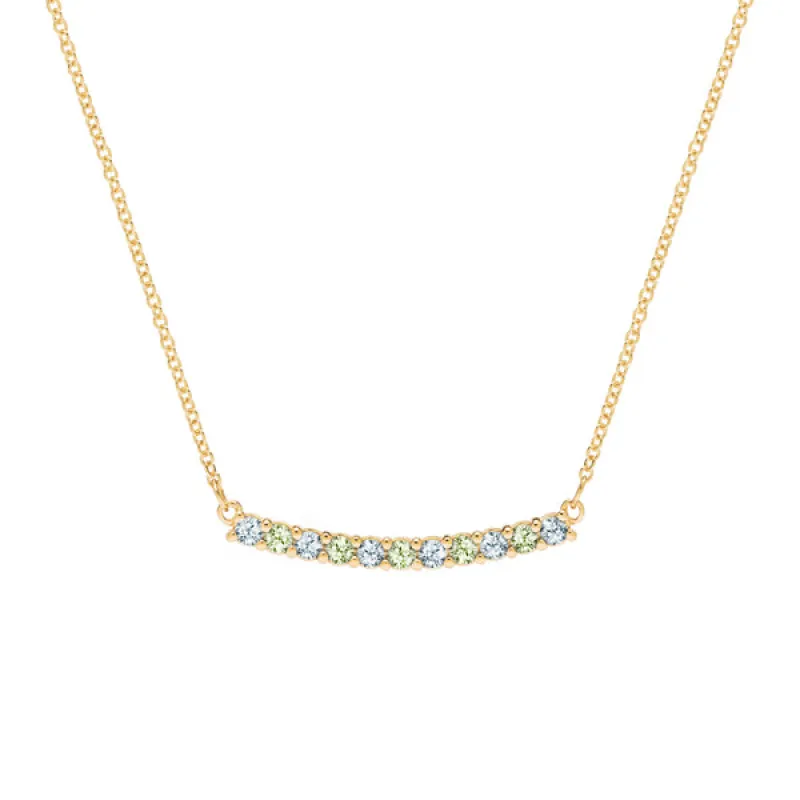 Personalized Rosecliff Bar Necklace in 14k Gold sold by Haverhill