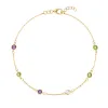 Personalized Classic 6 Birthstone Bracelet in 14k Gold sold by Haverhill