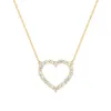 Personalized Rosecliff Heart Birthstone Necklace in 14k Gold sold by Haverhill