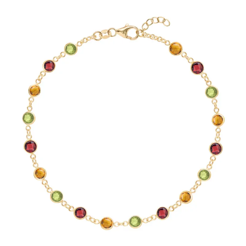 Personalized Newport Birthstone Bracelet in 14k Gold sold by Haverhill