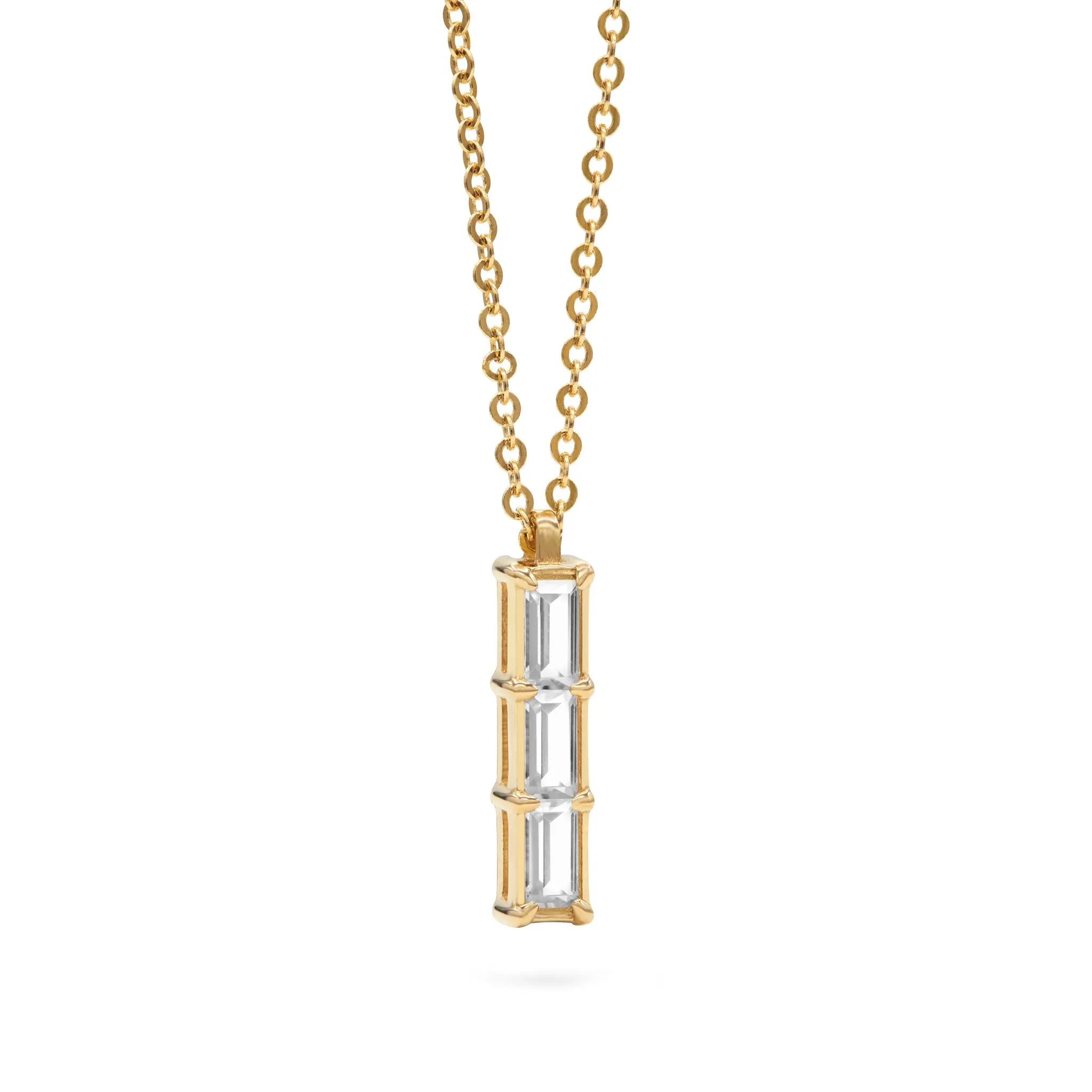 Personalized Providence 3 Birthstone Pendant in 14k Gold sold by Haverhill product image thumbnail 5