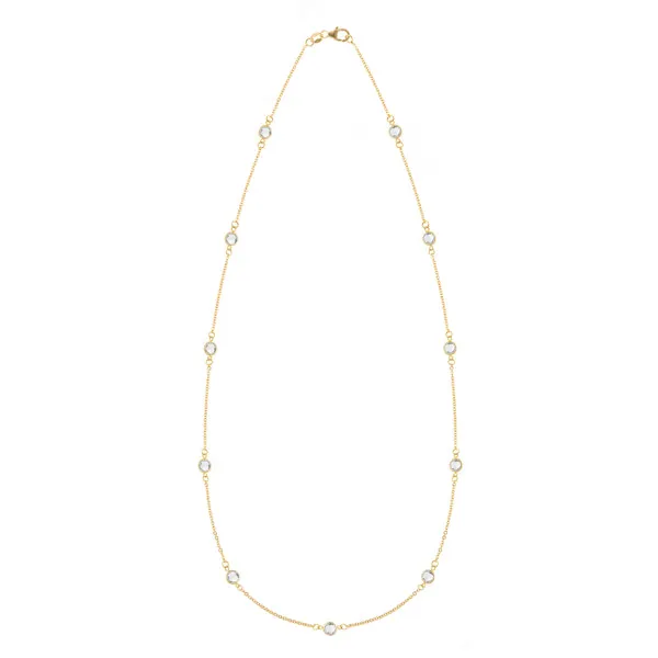 Personalized Bayberry 11 Birthstone Necklace in 14k Gold sold by Haverhill