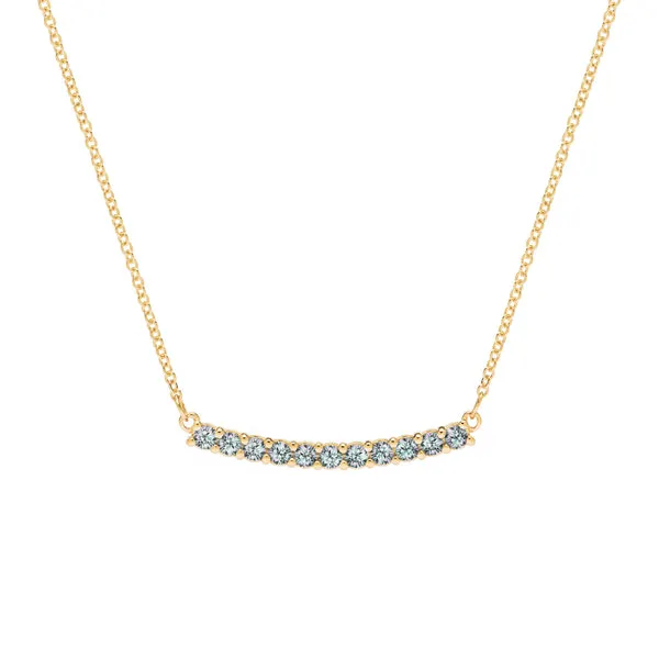Personalized Rosecliff Bar Necklace in 14k Gold sold by Haverhill