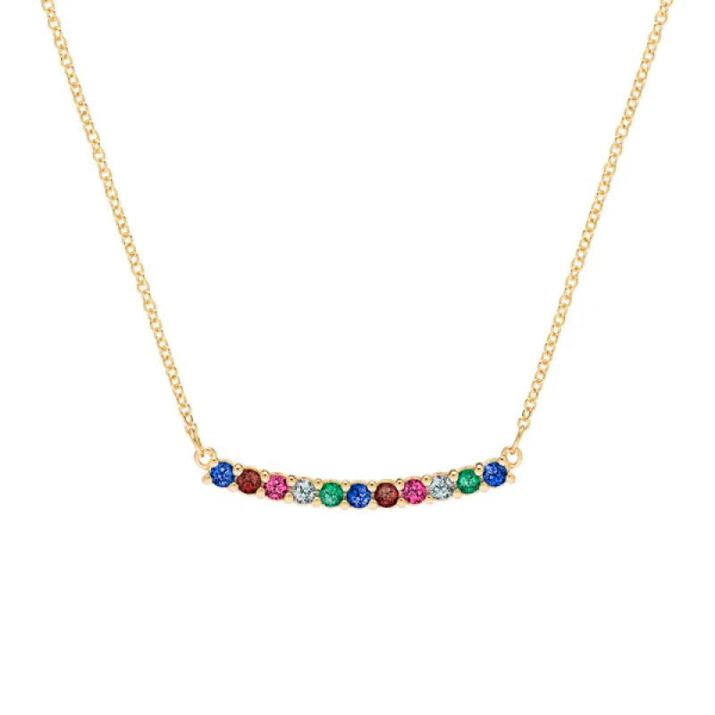 Personalized Rosecliff Bar Necklace in 14k Gold sold by Haverhill