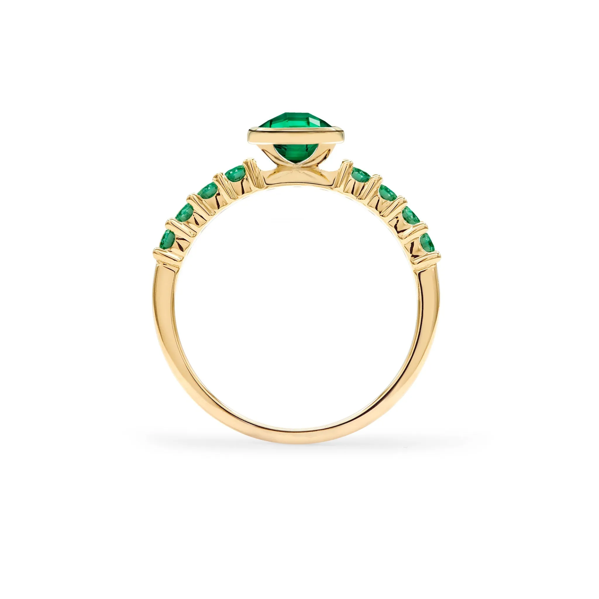Rosecliff Grand Emerald Ring in 14k Gold (May) sold by Haverhill product image thumbnail 5