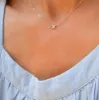 Personalized Grand 1 Birthstone Necklace in 14k Gold sold by Haverhill