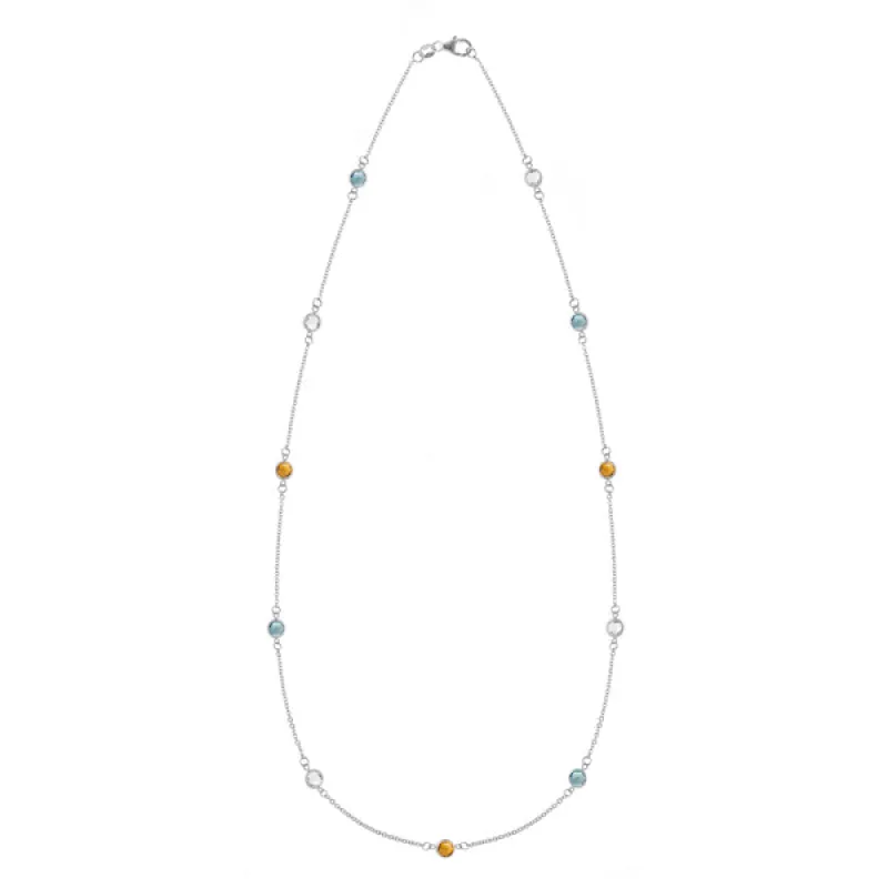 Personalized Bayberry 11 Birthstone Necklace in 14k Gold sold by Haverhill