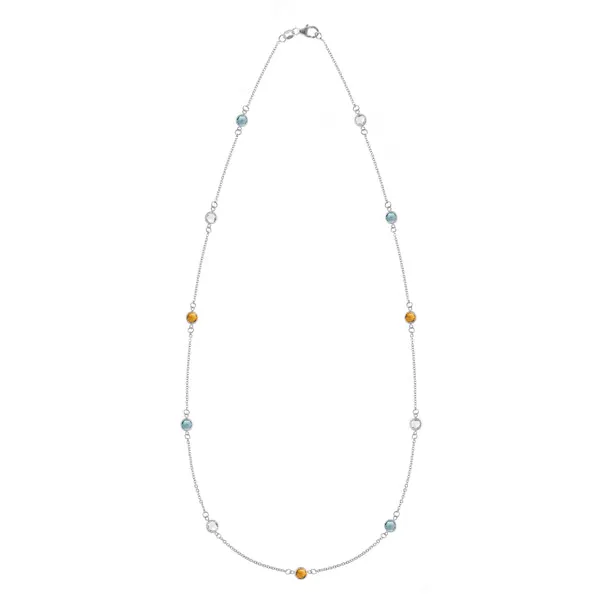 Personalized Bayberry 11 Birthstone Necklace in 14k Gold sold by Haverhill