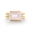 Personalized Warren Horizontal Birthstone Ring in 14k Gold sold by Haverhill