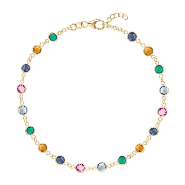 Personalized Newport Birthstone Bracelet in 14k Gold sold by Haverhill