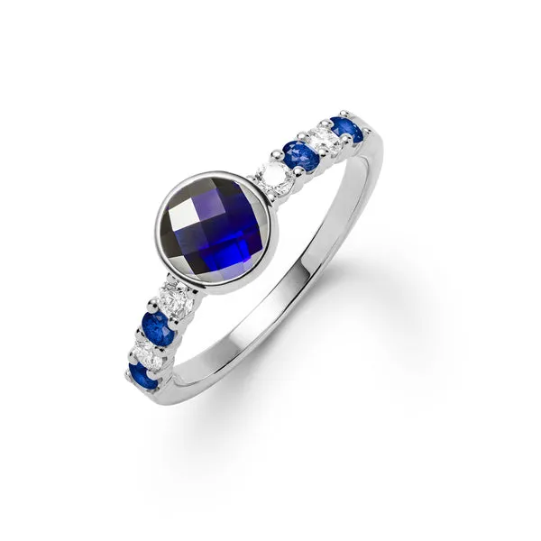 Rosecliff Grand Sapphire Ring in 14k Gold (September) sold by Haverhill