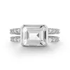 Personalized Warren Horizontal Birthstone Ring with Accent Stones in 14k Gold sold by Haverhill
