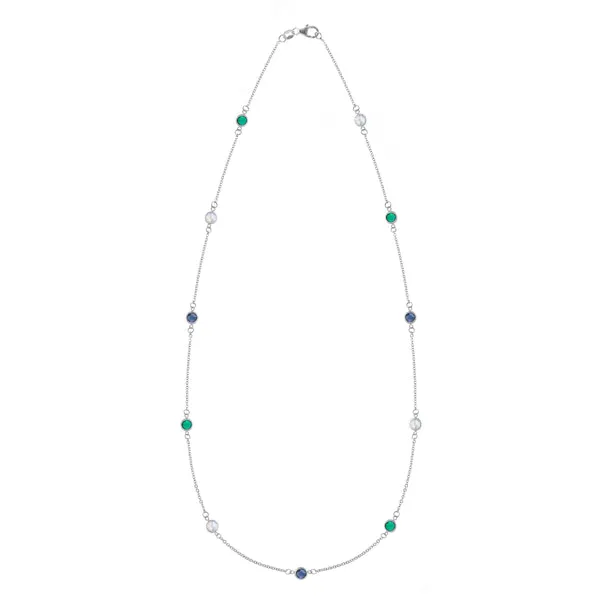 Personalized Bayberry 11 Birthstone Necklace in 14k Gold sold by Haverhill