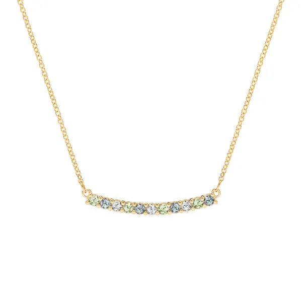 Personalized Rosecliff Bar Necklace in 14k Gold sold by Haverhill