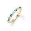 Personalized Rosecliff Birthstone Stackable Ring in 14k Gold sold by Haverhill