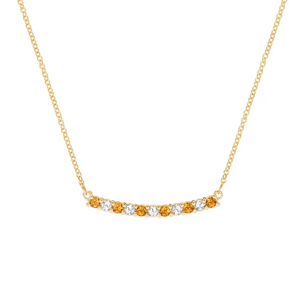 Personalized Rosecliff Bar Necklace in 14k Gold sold by Haverhill