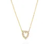 Personalized Rosecliff Small Heart Birthstone Necklace in 14k Gold sold by Haverhill