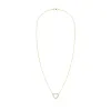 Personalized Rosecliff Small Heart Birthstone Necklace in 14k Gold sold by Haverhill