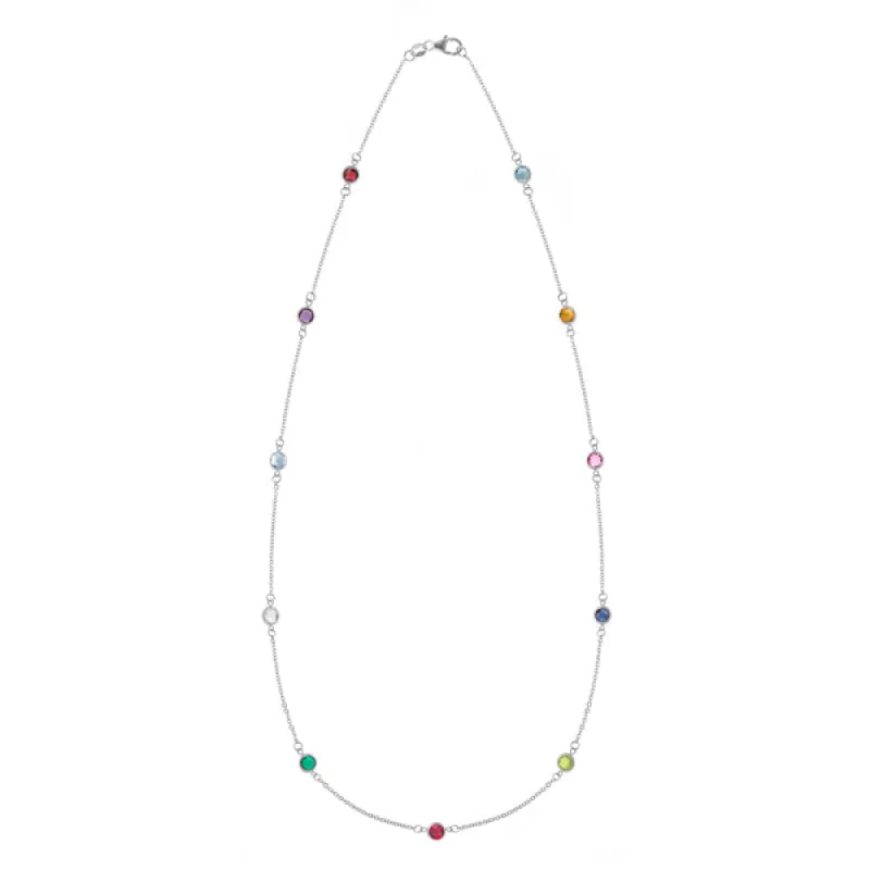 Personalized Bayberry 11 Birthstone Necklace in 14k Gold sold by Haverhill