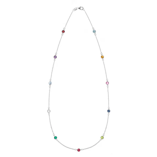 Personalized Bayberry 11 Birthstone Necklace in 14k Gold sold by Haverhill