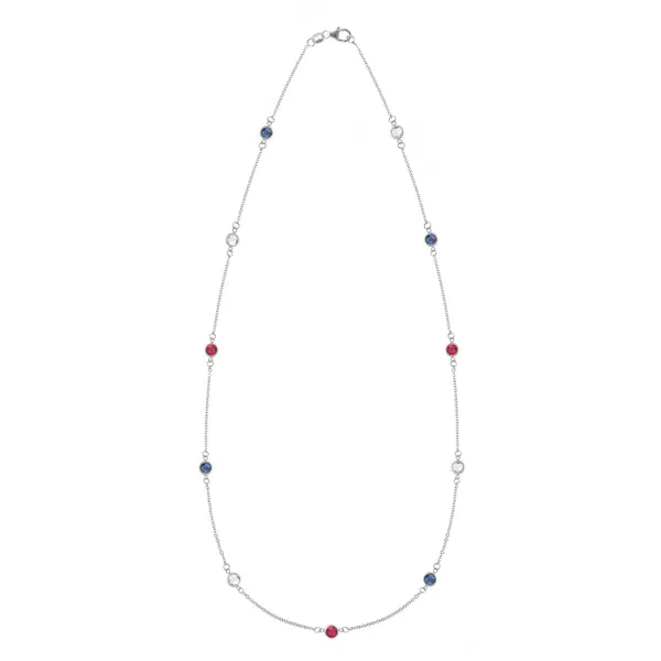 Personalized Bayberry 11 Birthstone Necklace in 14k Gold sold by Haverhill