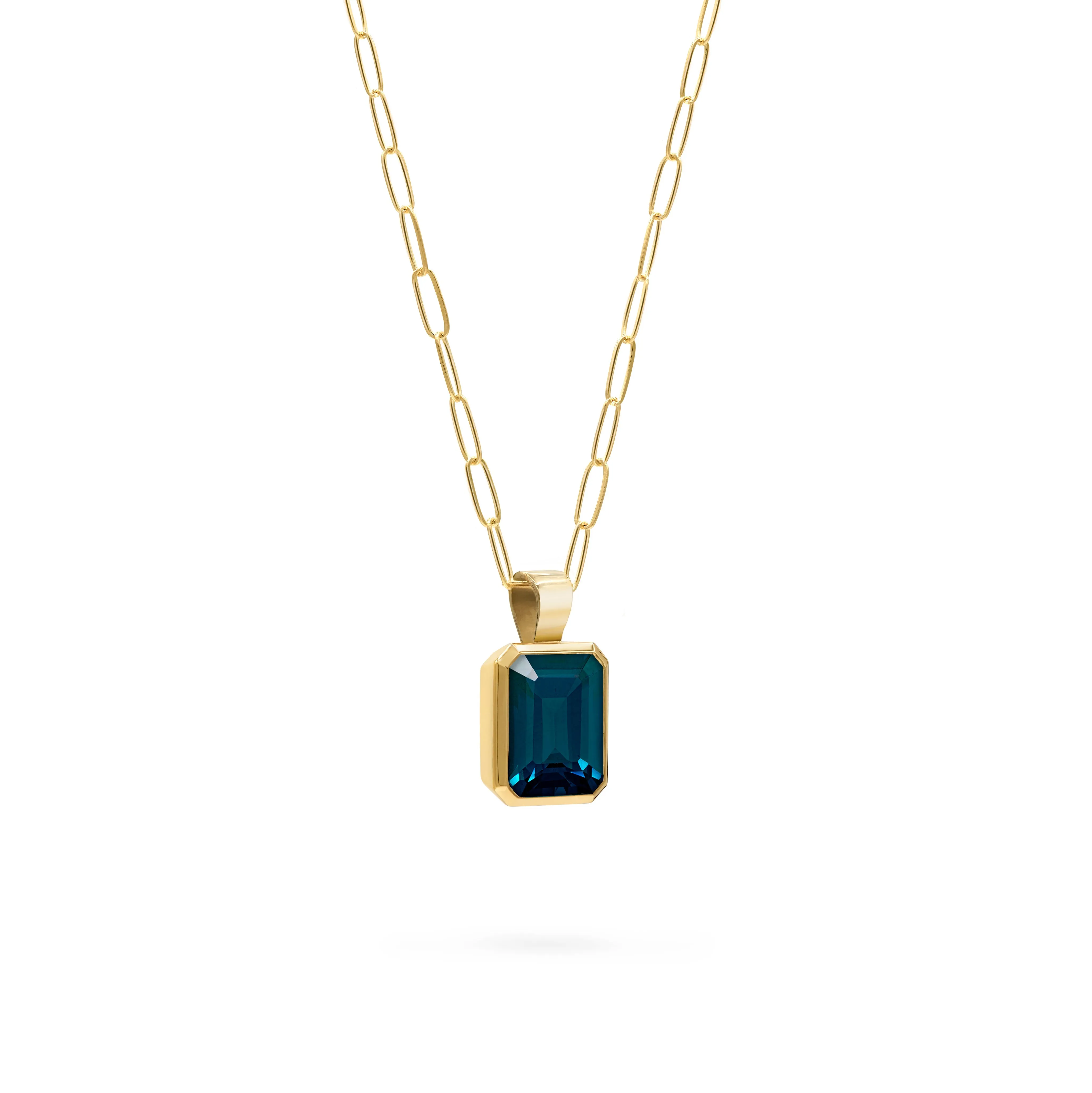 Warren Atlantic Blue Topaz Pendant in 14k Gold (December) sold by Haverhill product image thumbnail 4
