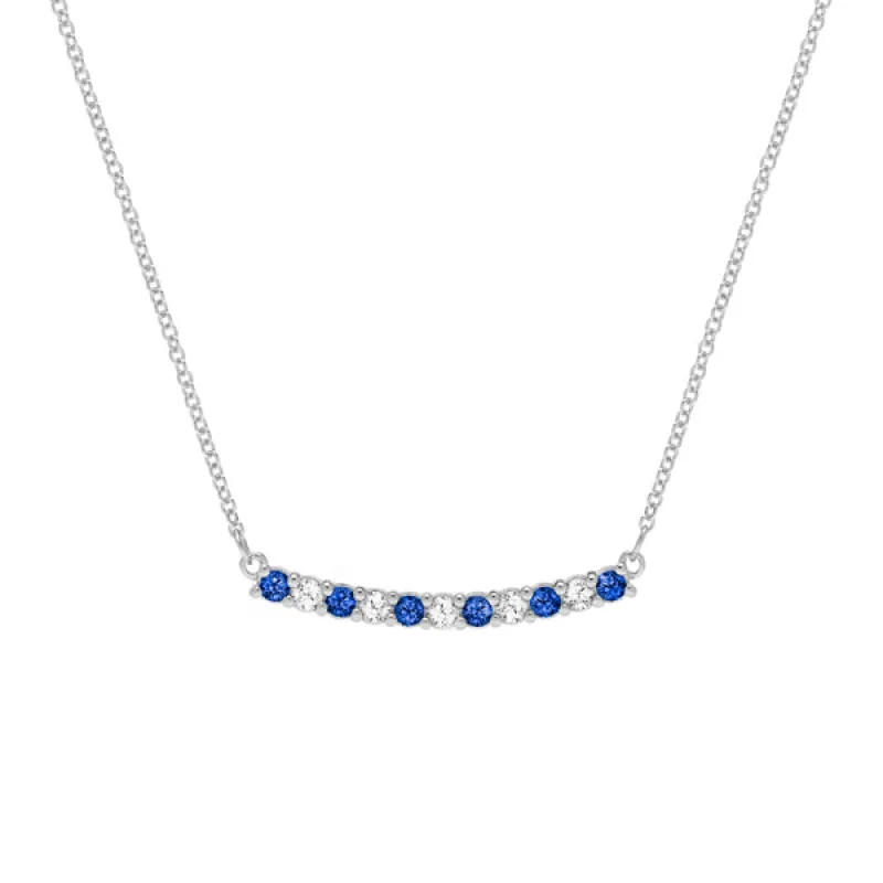 Personalized Rosecliff Bar Necklace in 14k Gold sold by Haverhill