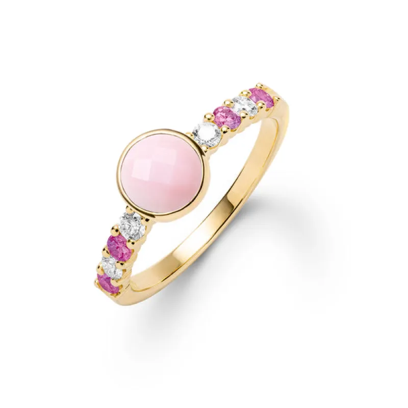 Rosecliff Grand Pink Opal Ring in 14k Gold (October) sold by Haverhill