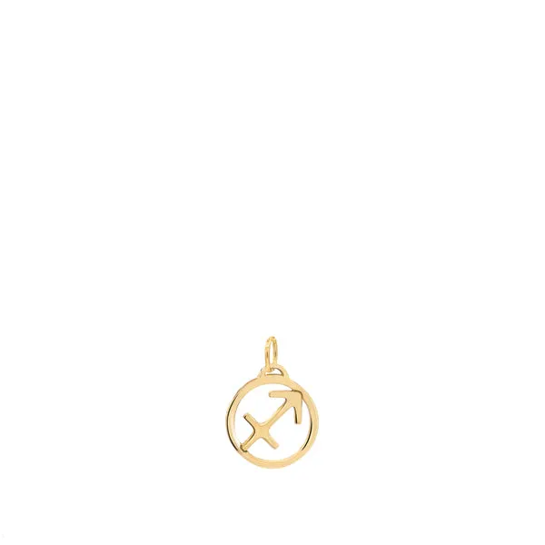 Personalized Zodiac Pendant in 14k Gold sold by Haverhill