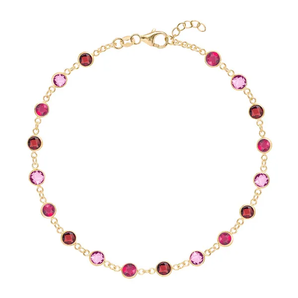 Personalized Newport Birthstone Bracelet in 14k Gold sold by Haverhill