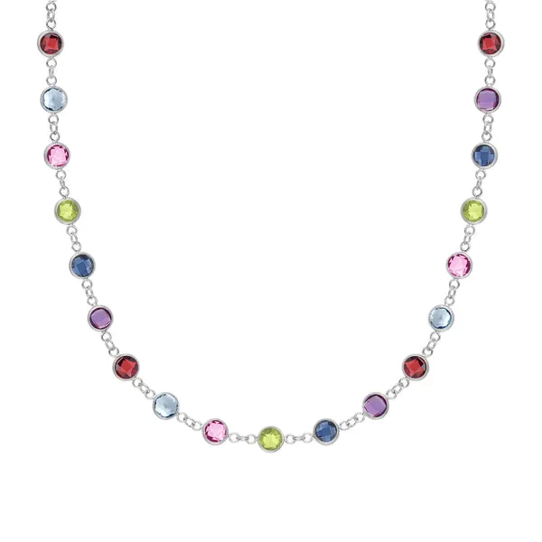 Personalized Newport Birthstone Necklace in 14k Gold sold by Haverhill