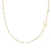 Personalized Taurus & Birthstone Necklace on Adelaide Mini in 14k Gold sold by Haverhill