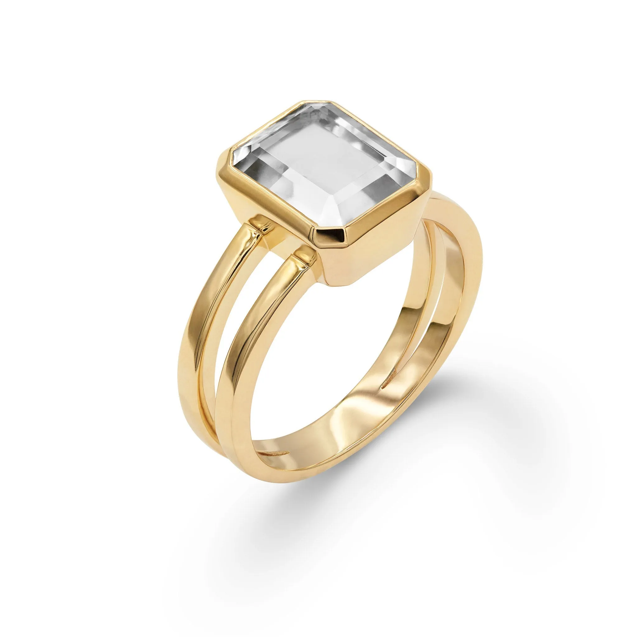 Personalized Warren Vertical Birthstone Ring in 14k Gold sold by Haverhill product image thumbnail 4