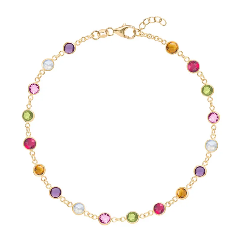 Personalized Newport Birthstone Bracelet in 14k Gold sold by Haverhill