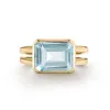 Personalized Warren Horizontal Birthstone Ring in 14k Gold sold by Haverhill