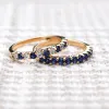 Personalized Rosecliff Birthstone Stackable Ring in 14k Gold sold by Haverhill