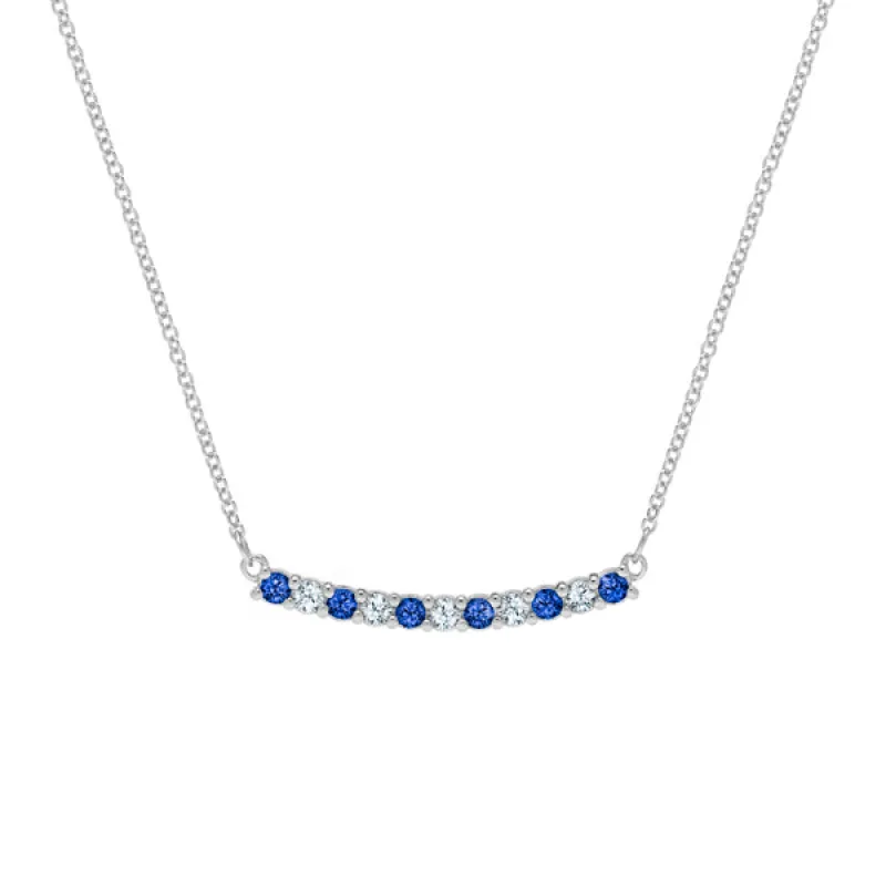 Personalized Rosecliff Bar Necklace in 14k Gold sold by Haverhill