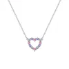 Personalized Rosecliff Small Heart Birthstone Necklace in 14k Gold sold by Haverhill