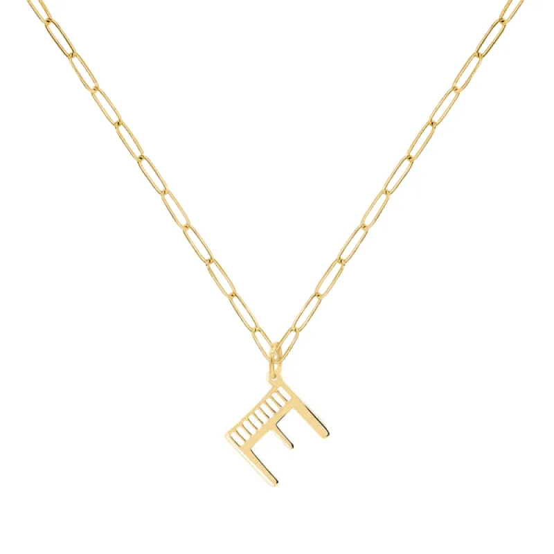 Personalized Essex Letter Pendant in 14k Gold sold by Haverhill