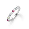 Personalized Rosecliff Birthstone Stackable Ring in 14k Gold sold by Haverhill