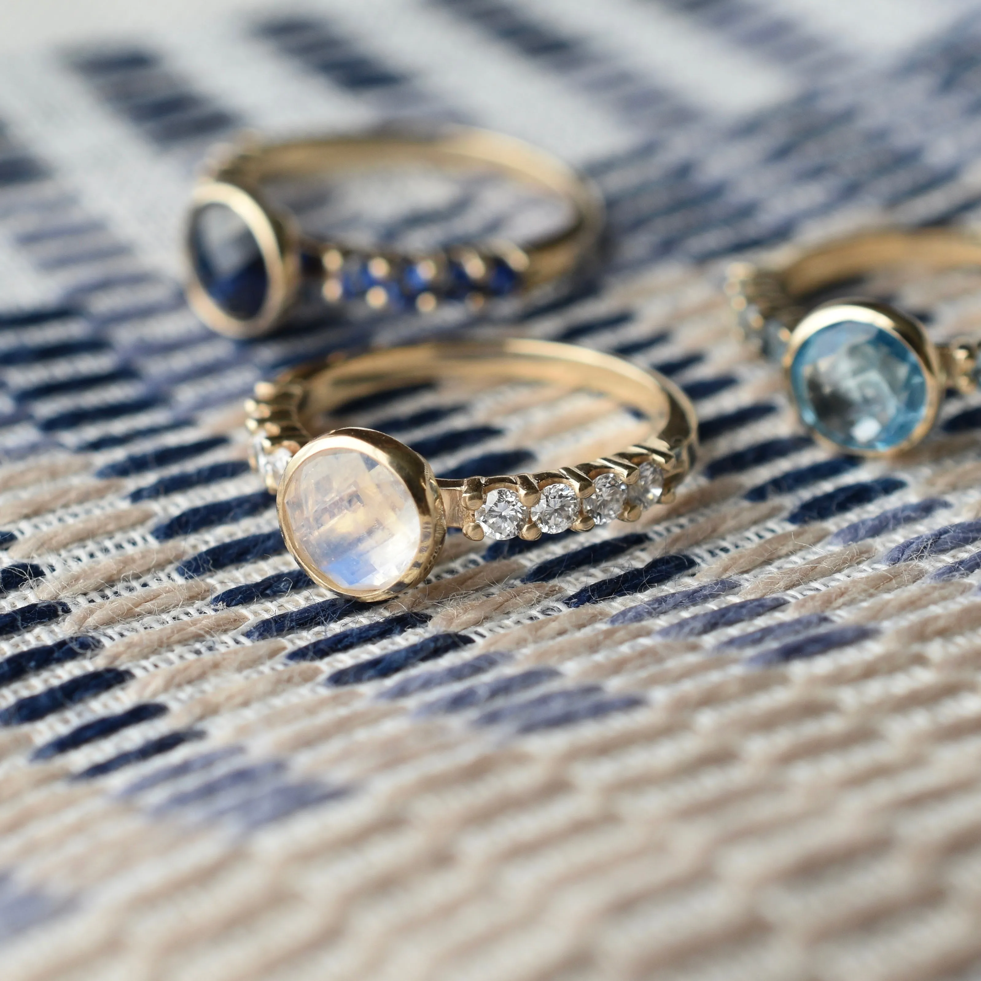 Rosecliff Grand Moonstone Ring in 14k Gold (June) sold by Haverhill product image thumbnail 3