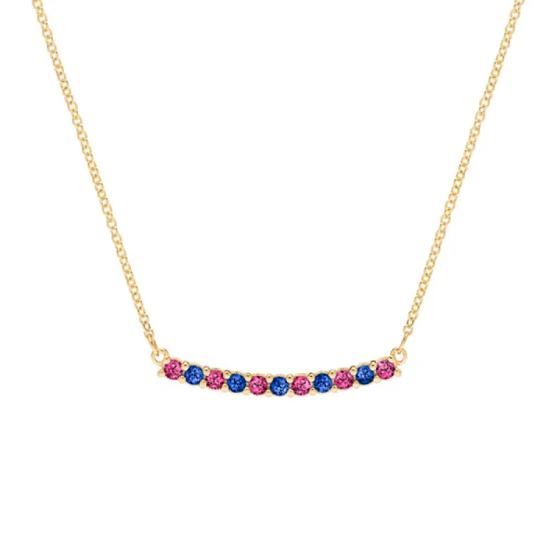 Personalized Rosecliff Bar Necklace in 14k Gold sold by Haverhill